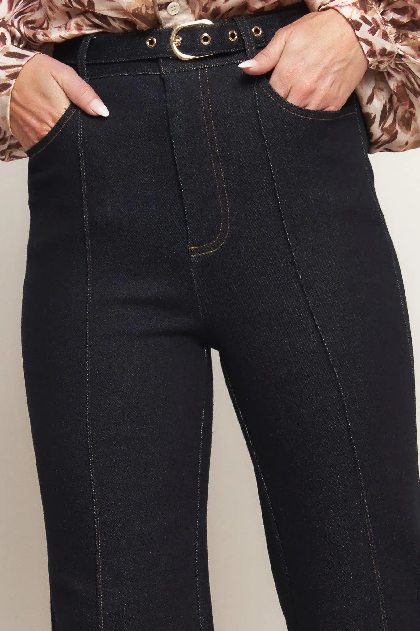 ICONIC FLARE DENIM PANTS - Flying Tomato - Flyclothing LLC