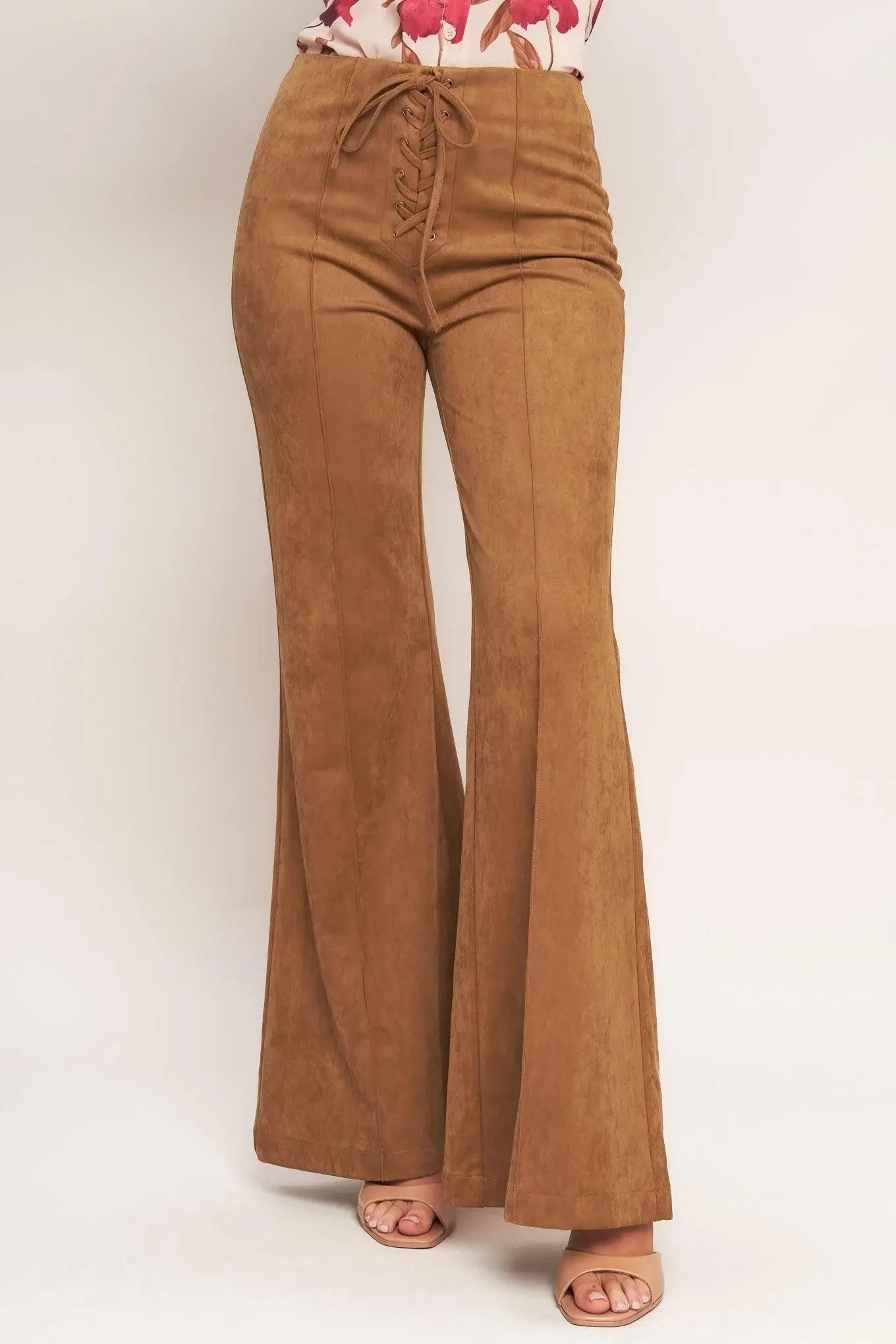 WILD HONEY FAUX SUEDE PANTS - Flying Tomato - Flyclothing LLC