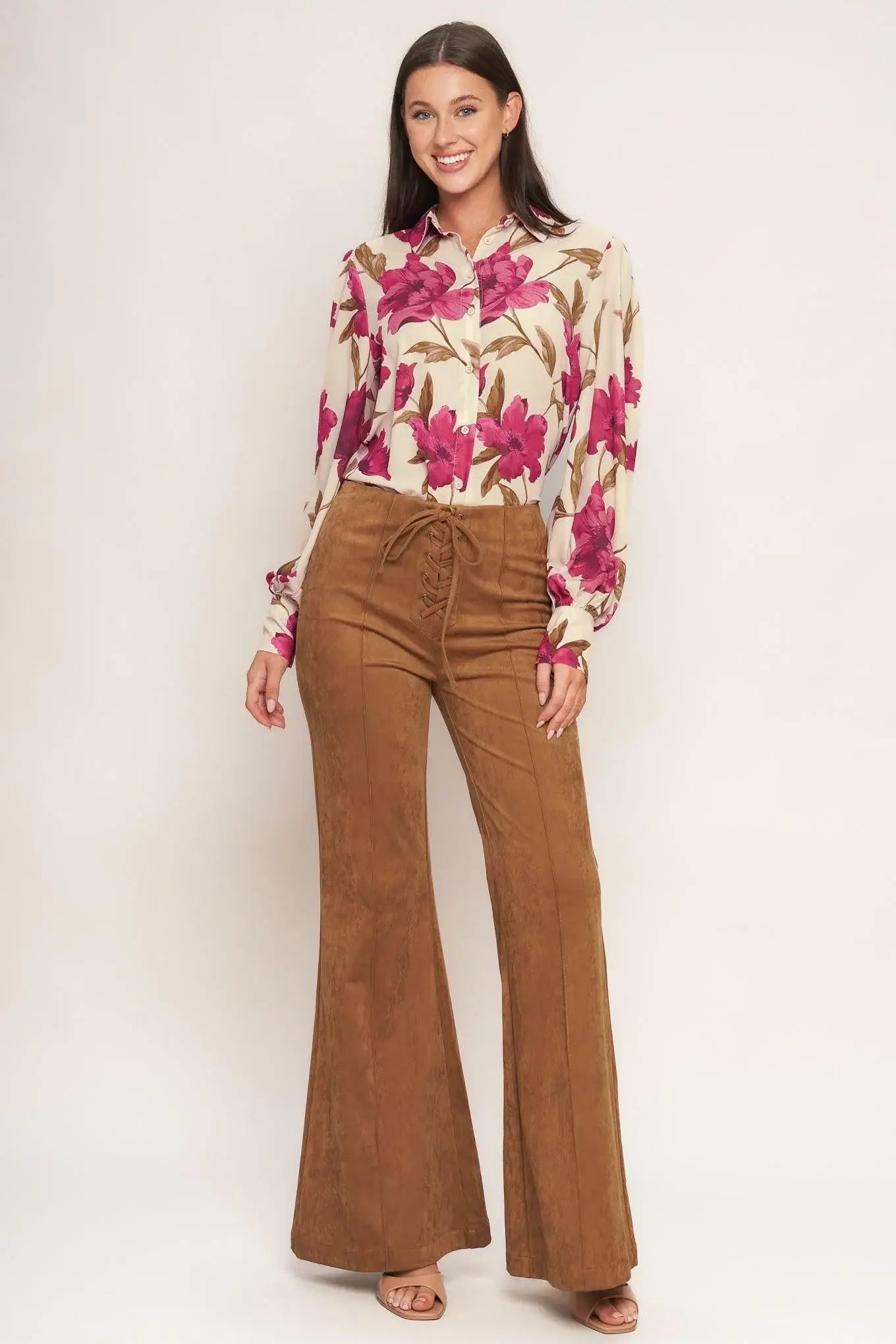 WILD HONEY FAUX SUEDE PANTS - Flying Tomato - Flyclothing LLC