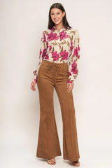 WILD HONEY FAUX SUEDE PANTS - Flying Tomato - Flyclothing LLC