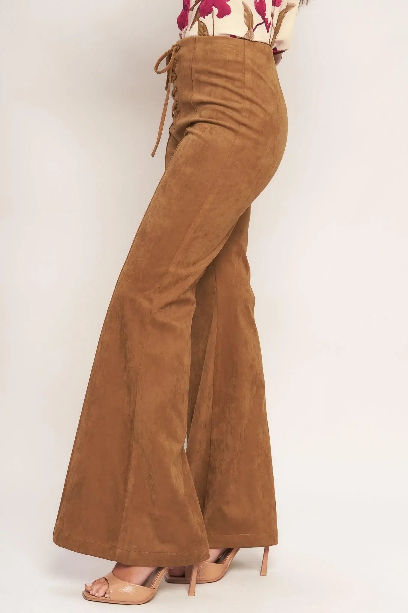 WILD HONEY FAUX SUEDE PANTS - Flying Tomato - Flyclothing LLC