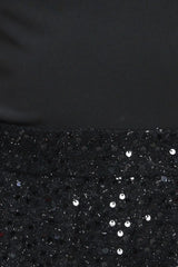 TWINKLE CHIC BLACK TOP AND SEQUIN SHORT ROMPER - Flying Tomato - Flyclothing LLC
