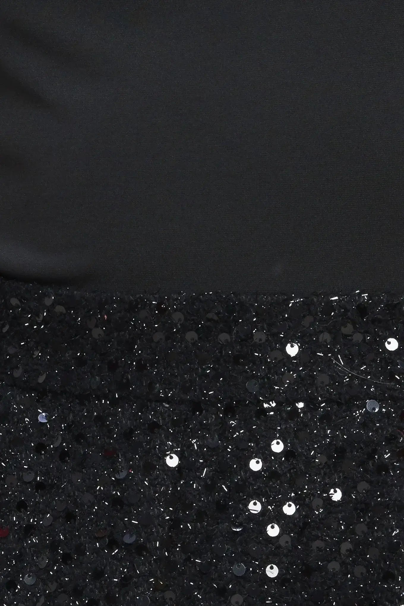 TWINKLE CHIC BLACK TOP AND SEQUIN SHORT ROMPER - Flying Tomato - Flyclothing LLC