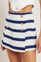 RIVIERA SAILOR WOVEN SKORT - Flying Tomato - Flyclothing LLC
