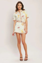 BEACH DAY CITRUS WOVEN SKORT - Flying Tomato - Flyclothing LLC