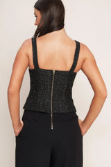 MIDNIGHT PARISIENNE WOVEN JUMPSUIT - Flying Tomato - Flyclothing LLC