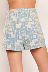 ARTISAN GRID WOVEN SKORT - Flying Tomato - Flyclothing LLC