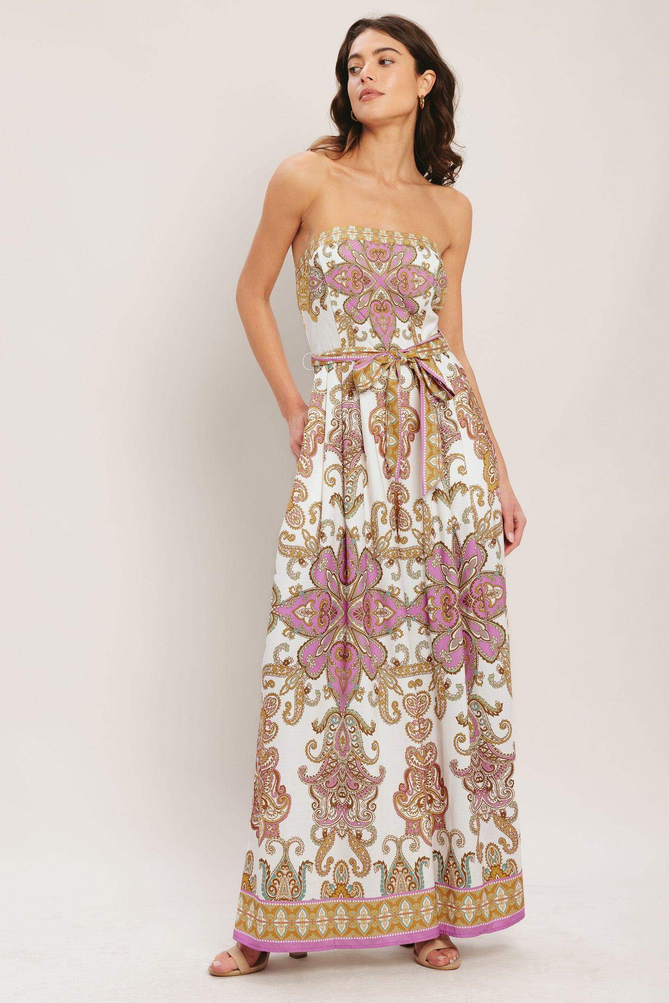 MEDITERRANEAN DREAM WOVEN JUMPSUIT - Flying Tomato - Flyclothing LLC