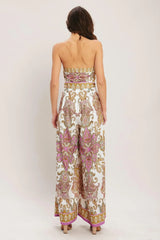MEDITERRANEAN DREAM WOVEN JUMPSUIT - Flying Tomato - Flyclothing LLC