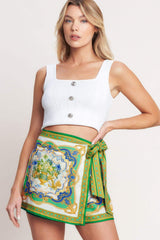 VINTAGE HEIRESS WOVEN SKORT - Flying Tomato - Flyclothing LLC