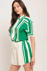 RIVIERA STRIPE WOVEN SHORT - Flying Tomato - Flyclothing LLC