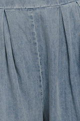 RELAXED DRAPE LIGHTWEIGHT DENIM PANTS - Flying Tomato - Flyclothing LLC