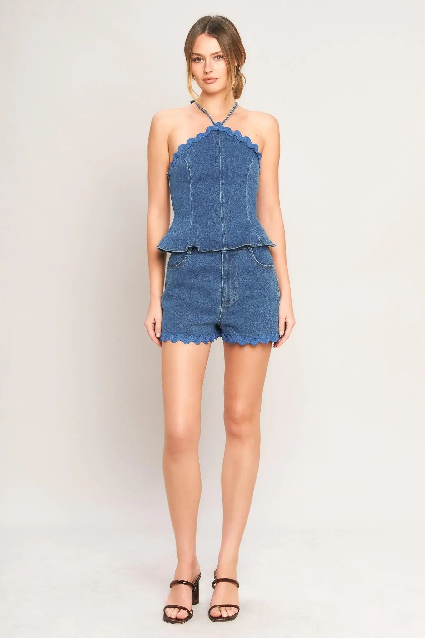 SUNNY DAY DENIM SHORTS - Flying Tomato - Flyclothing LLC