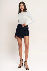 WEEKEND READY DENIM SKIRT - Flying Tomato - Flyclothing LLC