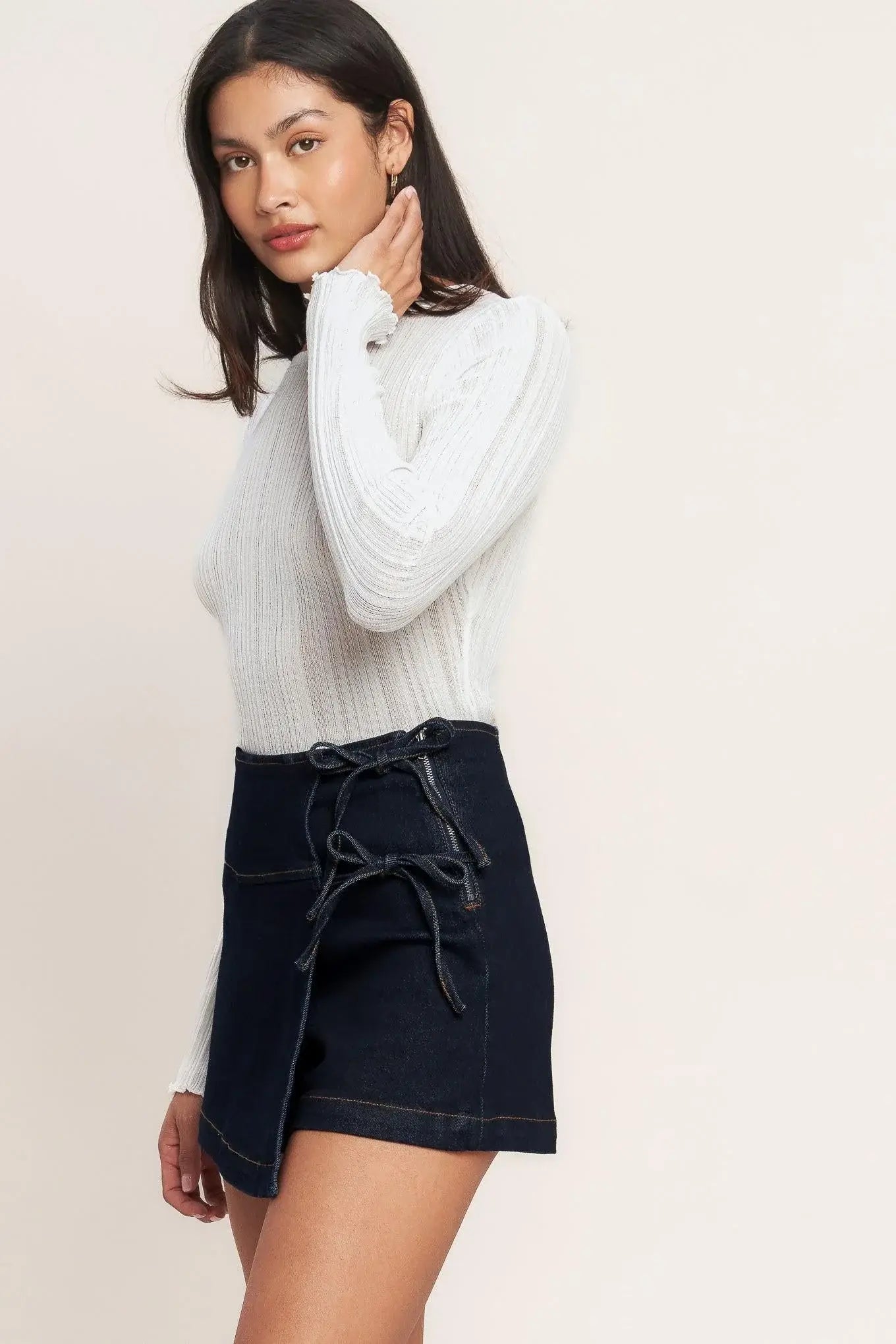 WEEKEND READY DENIM SKIRT - Flying Tomato - Flyclothing LLC
