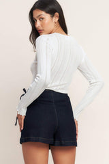 WEEKEND READY DENIM SKIRT - Flying Tomato - Flyclothing LLC