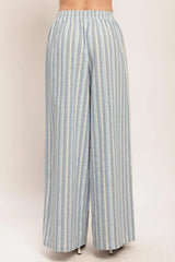 COASTAL DAY STRIP WOVEN PANTS - Flying Tomato - Flyclothing LLC