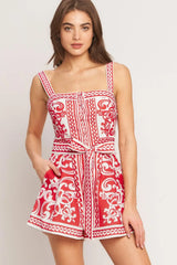 EURO SUMMER WOVEN ROMPER - Flying Tomato - Flyclothing LLC