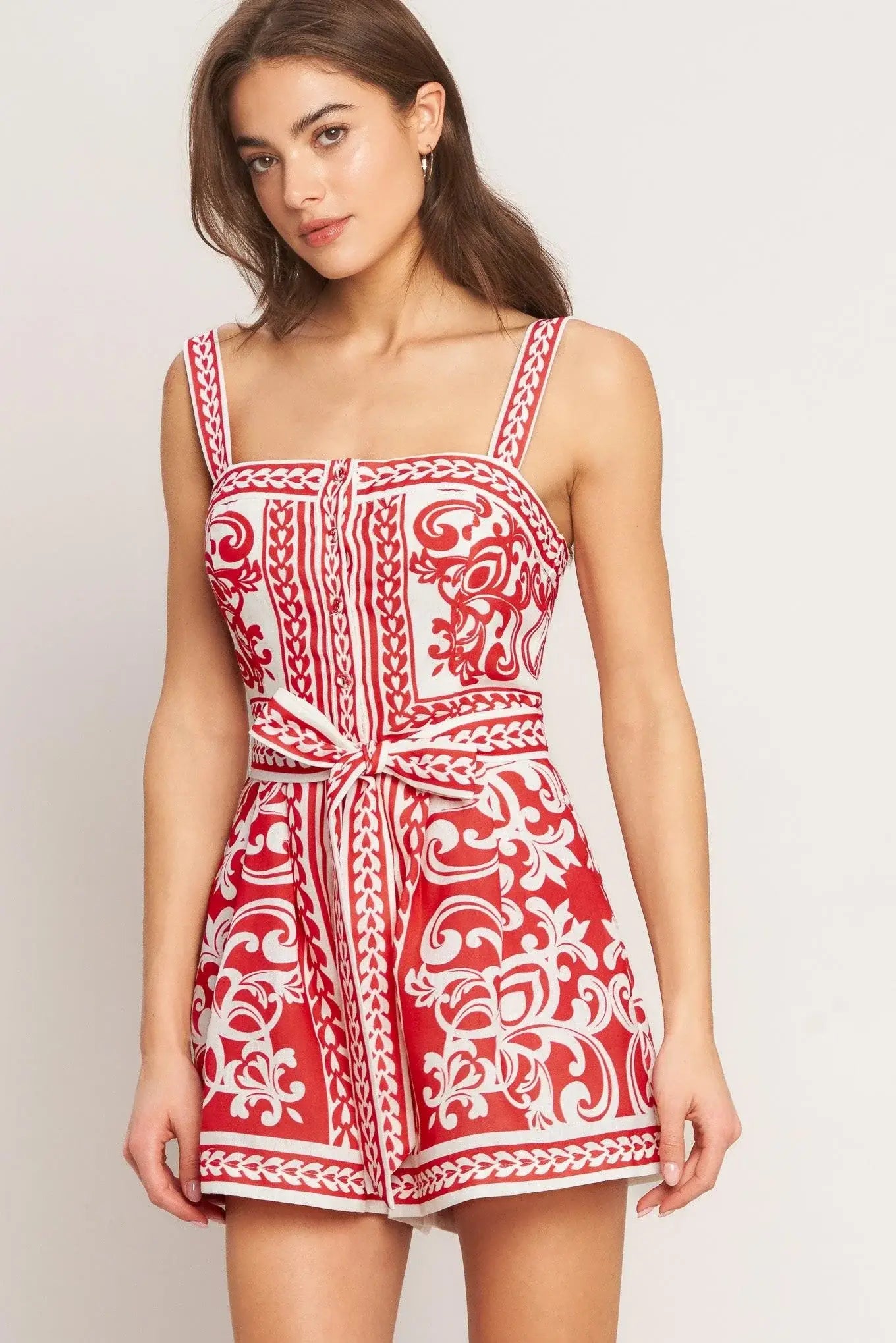EURO SUMMER WOVEN ROMPER - Flying Tomato - Flyclothing LLC