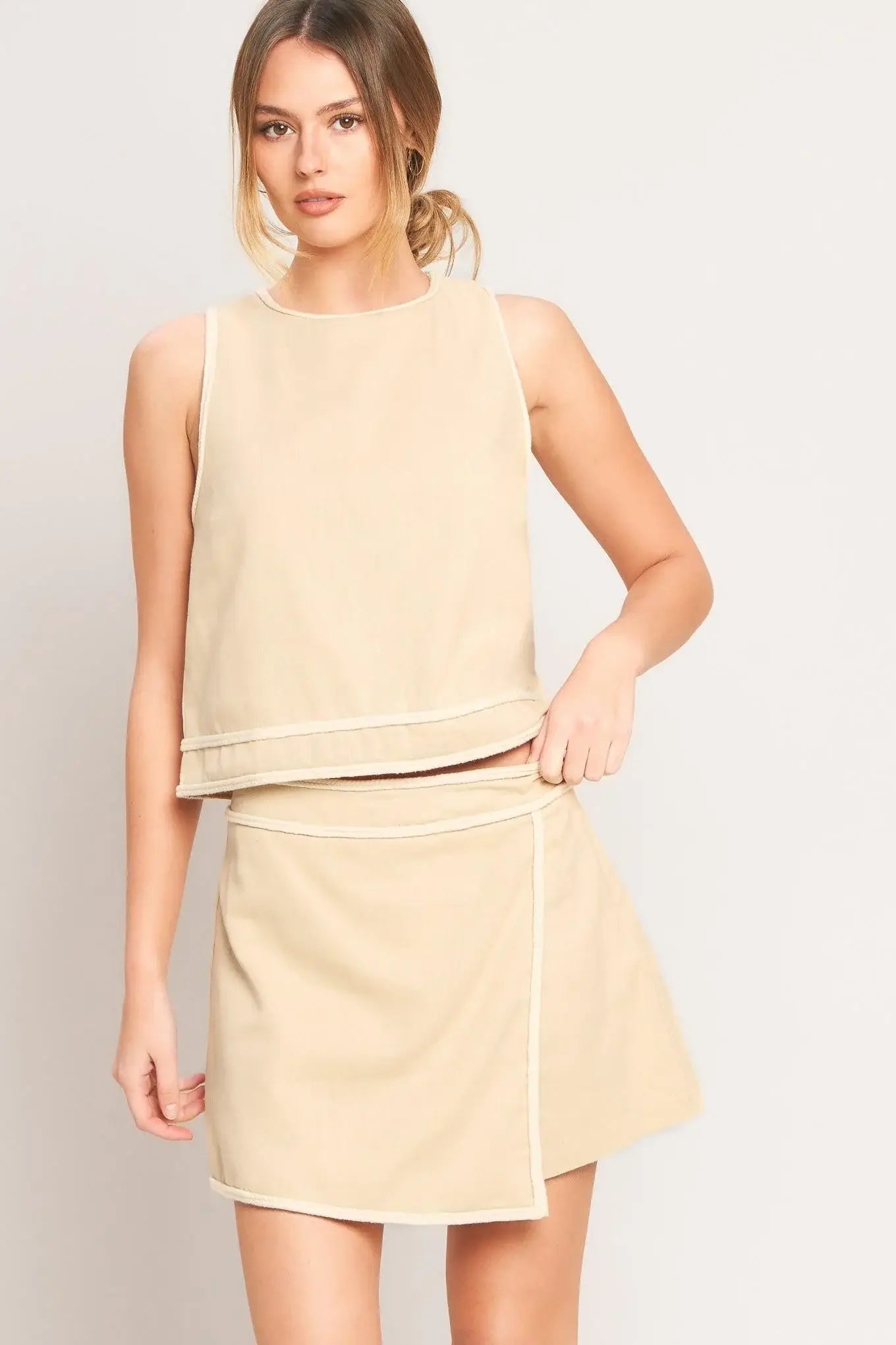 ELEVATED ESSENTIAL WOVEN SKORT - Flying Tomato - Flyclothing LLC
