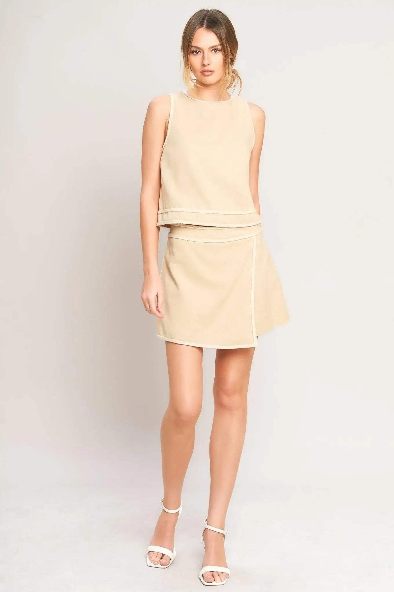 ELEVATED ESSENTIAL WOVEN SKORT - Flying Tomato - Flyclothing LLC