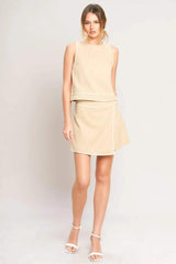 ELEVATED ESSENTIAL WOVEN SKORT - Flying Tomato - Flyclothing LLC