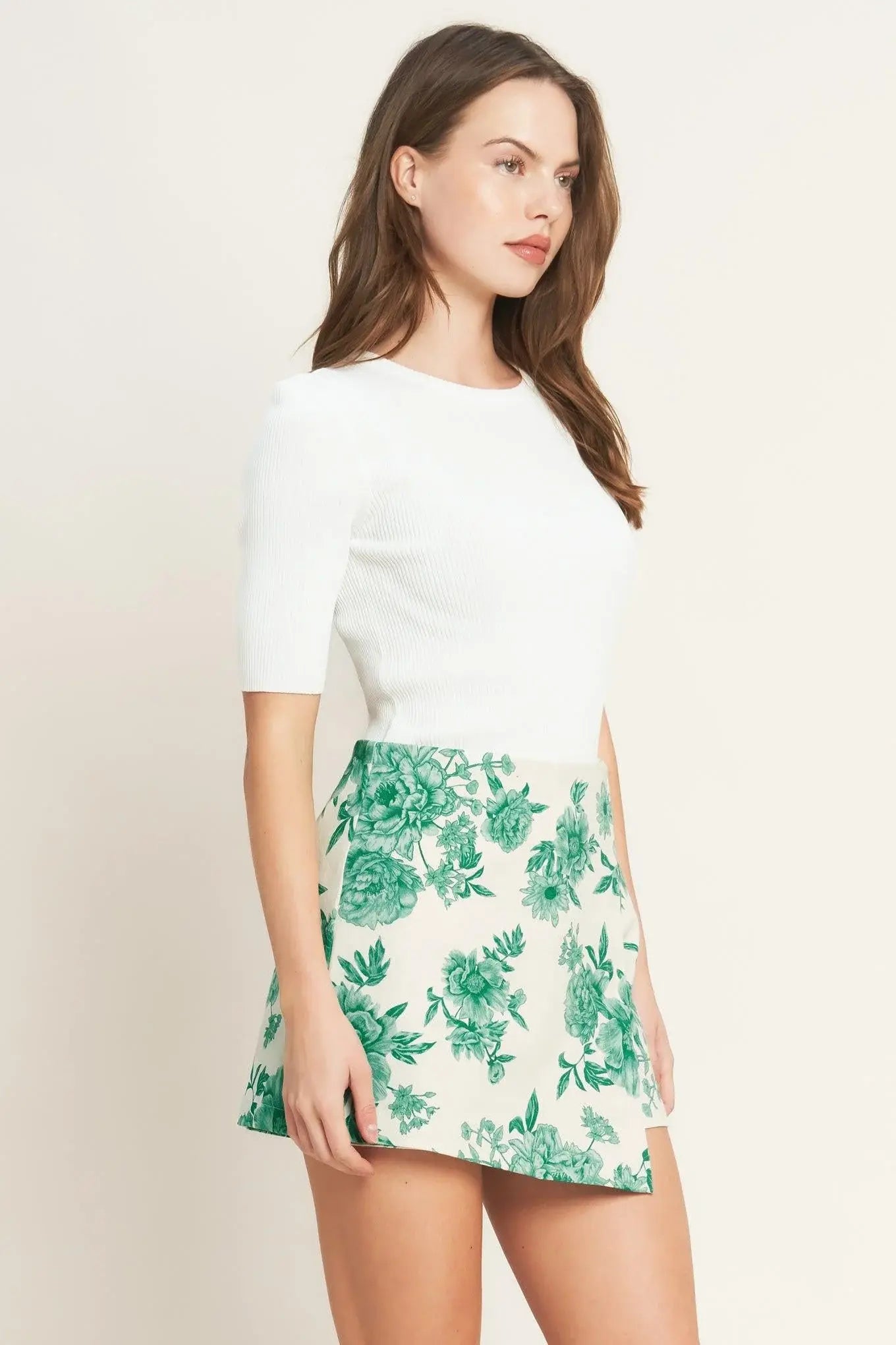 BOTANICAL POP WOVEN SKORT - Flying Tomato - Flyclothing LLC