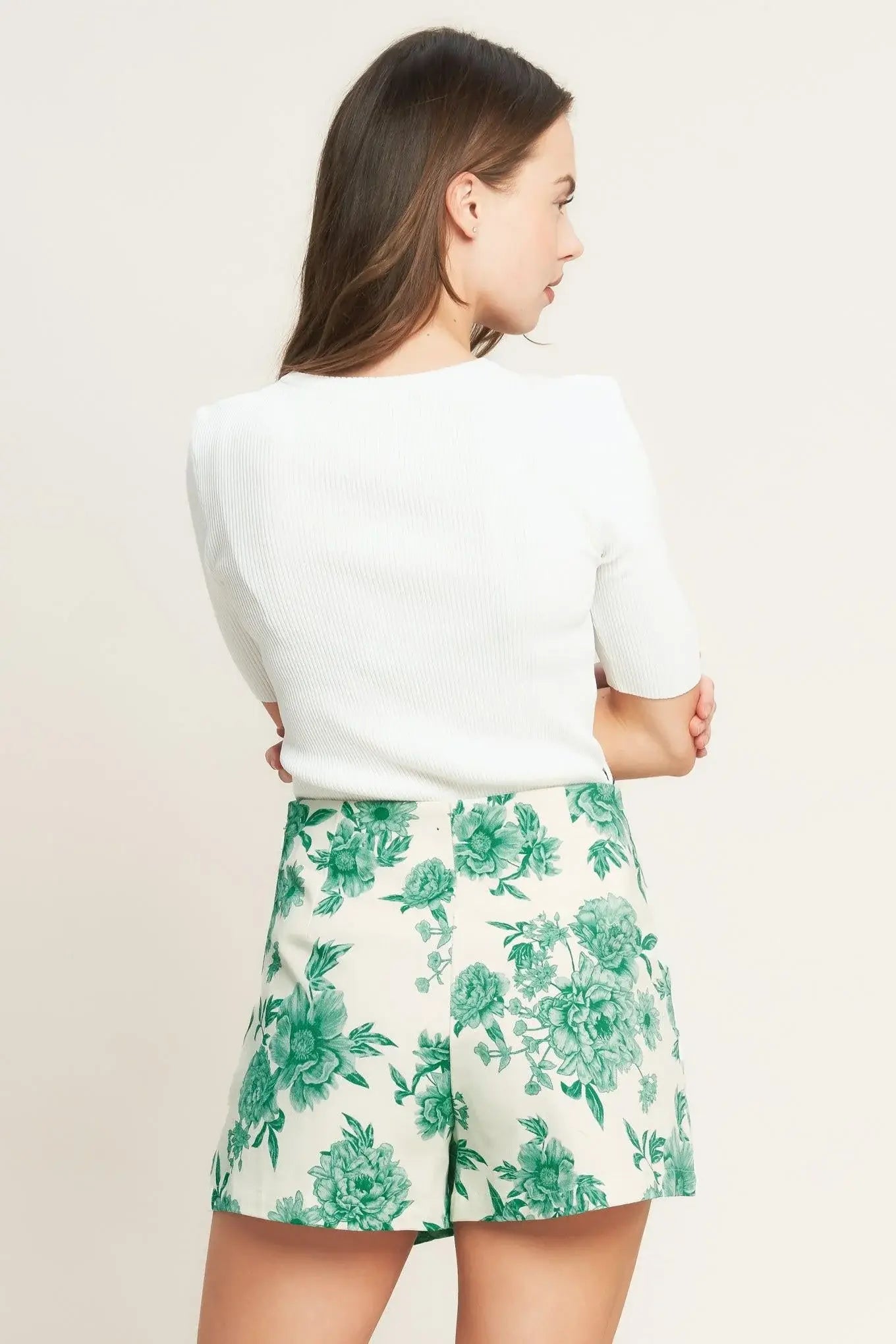 BOTANICAL POP WOVEN SKORT - Flying Tomato - Flyclothing LLC