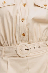 EVERYDAY UTILITY WOVEN ROMPER - Flying Tomato - Flyclothing LLC