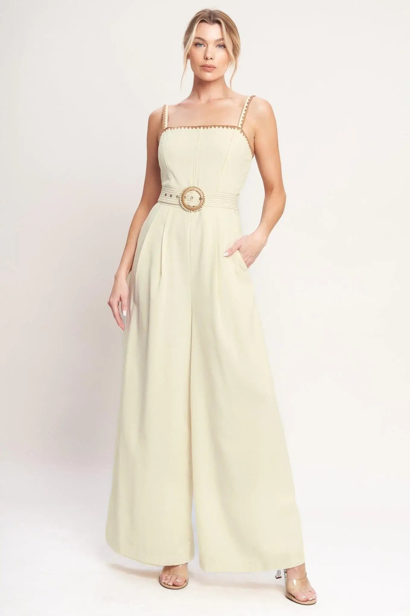 THE QUIET STATEMENT WOVEN JUMPSUIT - Flying Tomato - Flyclothing LLC