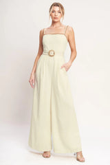 THE QUIET STATEMENT WOVEN JUMPSUIT - Flying Tomato - Flyclothing LLC
