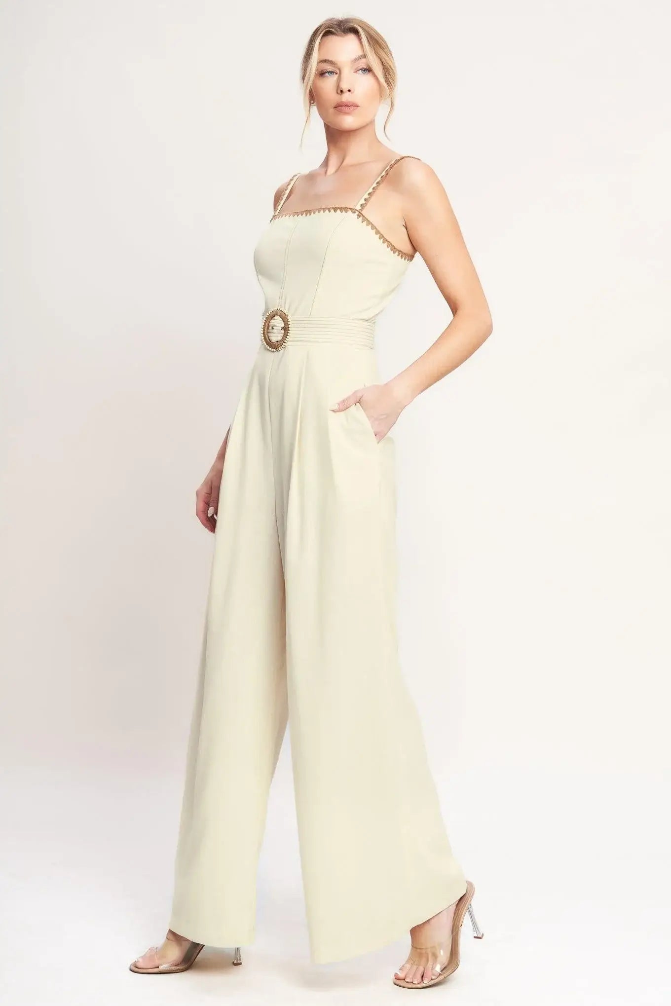 THE QUIET STATEMENT WOVEN JUMPSUIT - Flying Tomato - Flyclothing LLC