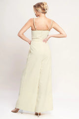 THE QUIET STATEMENT WOVEN JUMPSUIT - Flying Tomato - Flyclothing LLC