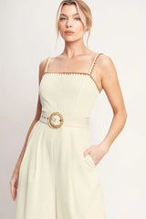 THE QUIET STATEMENT WOVEN JUMPSUIT - Flying Tomato - Flyclothing LLC