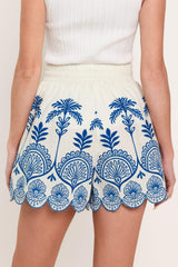 COASTLINE PALM WOVEN SHORTS - Flying Tomato - Flyclothing LLC