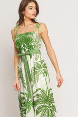 PALM LUXE WOVEN JUMPSUIT - Flying Tomato - Flyclothing LLC