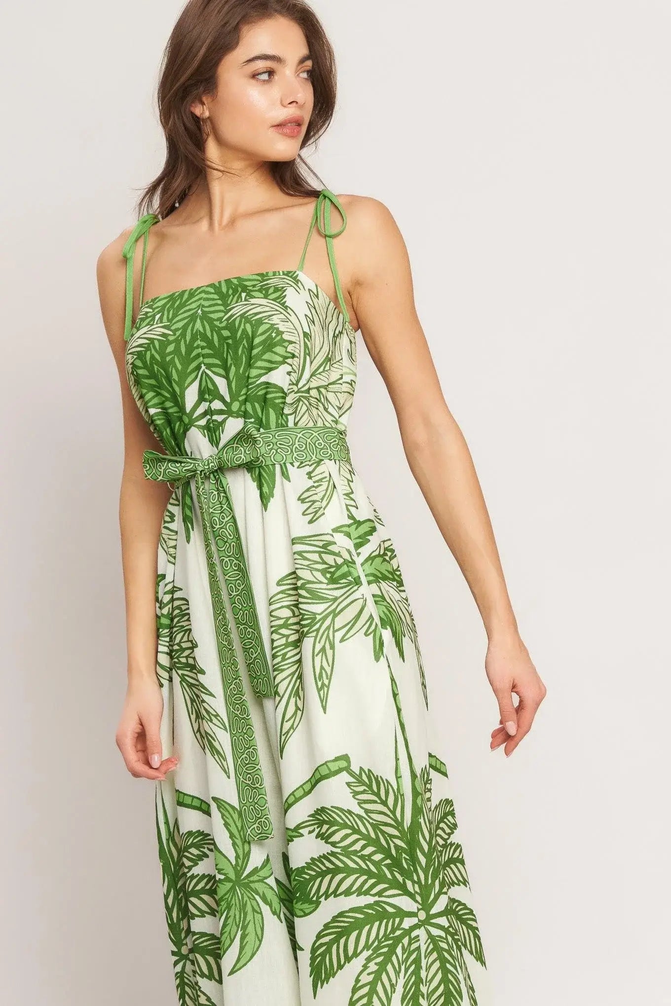 PALM LUXE WOVEN JUMPSUIT - Flying Tomato - Flyclothing LLC