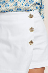 THE DETAILS MAKE IT WOVEN SKORT - Flying Tomato - Flyclothing LLC