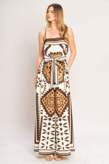 EARTHY ELEGANCE BOHO WOVEN JUMPSUIT - Flying Tomato - Flyclothing LLC