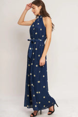 NIGHTFALL MUSE WOVEN JUMPSUIT - Flying Tomato - Flyclothing LLC
