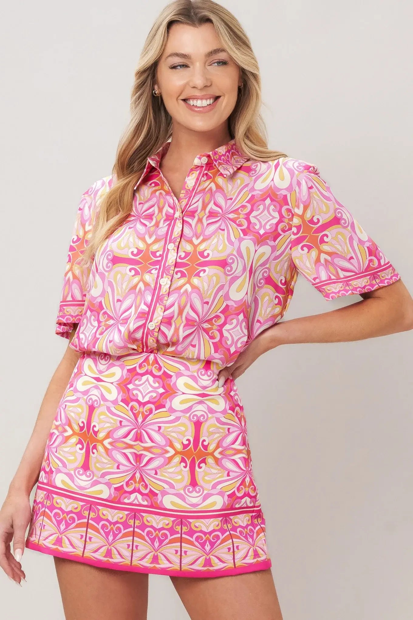 CANDY ORBIT WOVEN SKORT - Flying Tomato - Flyclothing LLC