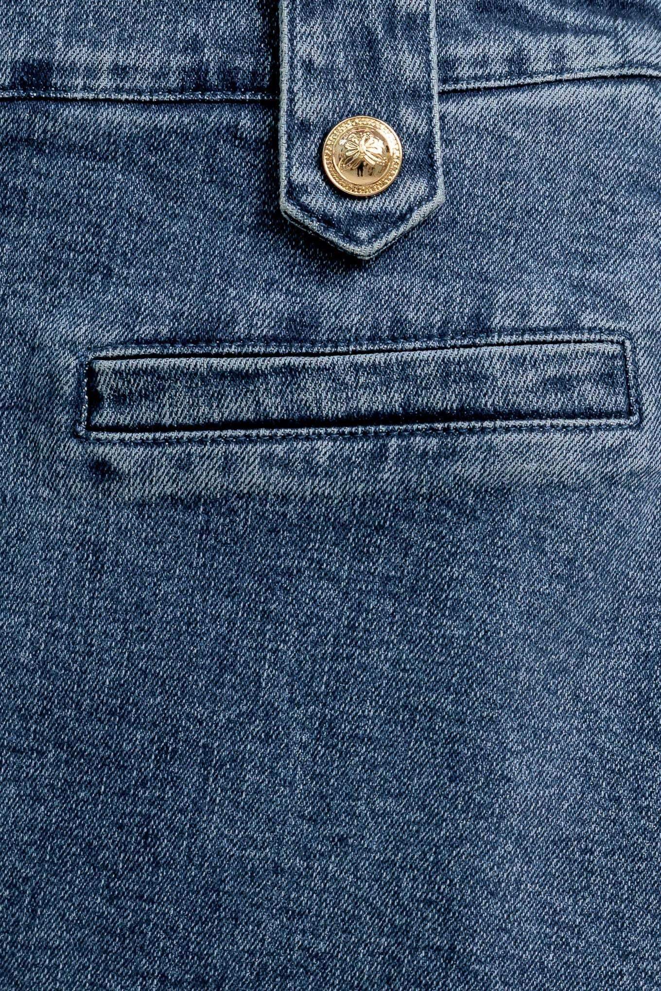 HEART EYES DENIM SKORT - Flying Tomato - Flyclothing LLC