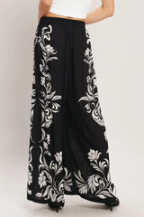 BLACK RIVIERA WOVEN PANTS - Flying Tomato - Flyclothing LLC