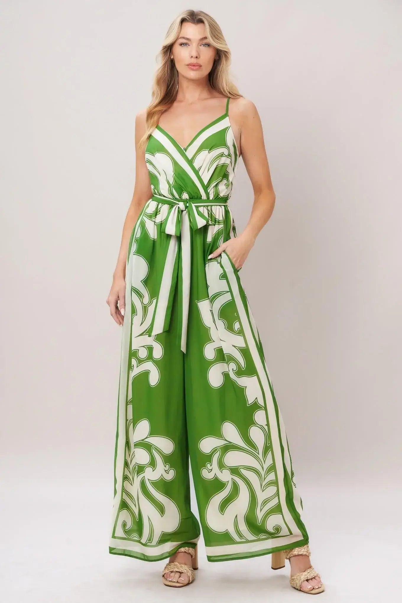 PALAZZO MUSE WOVEN JUMPSUIT - Flying Tomato - Flyclothing LLC