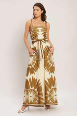 DESERT SUNBURST WOVEN JUMPSUIT - Flying Tomato - Flyclothing LLC