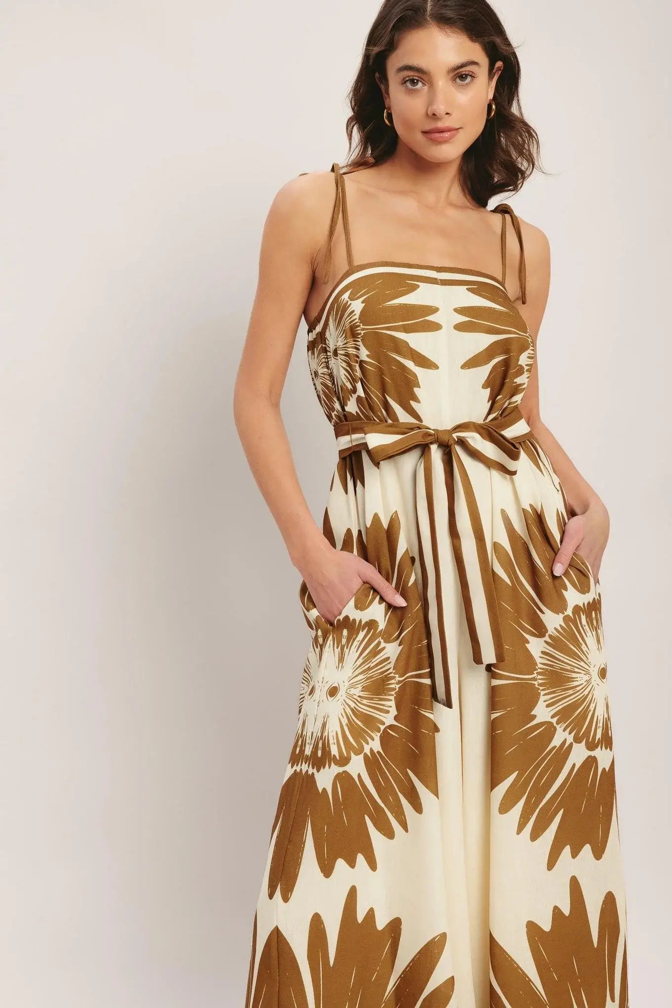 DESERT SUNBURST WOVEN JUMPSUIT - Flying Tomato - Flyclothing LLC