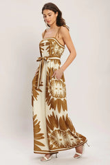 DESERT SUNBURST WOVEN JUMPSUIT - Flying Tomato - Flyclothing LLC