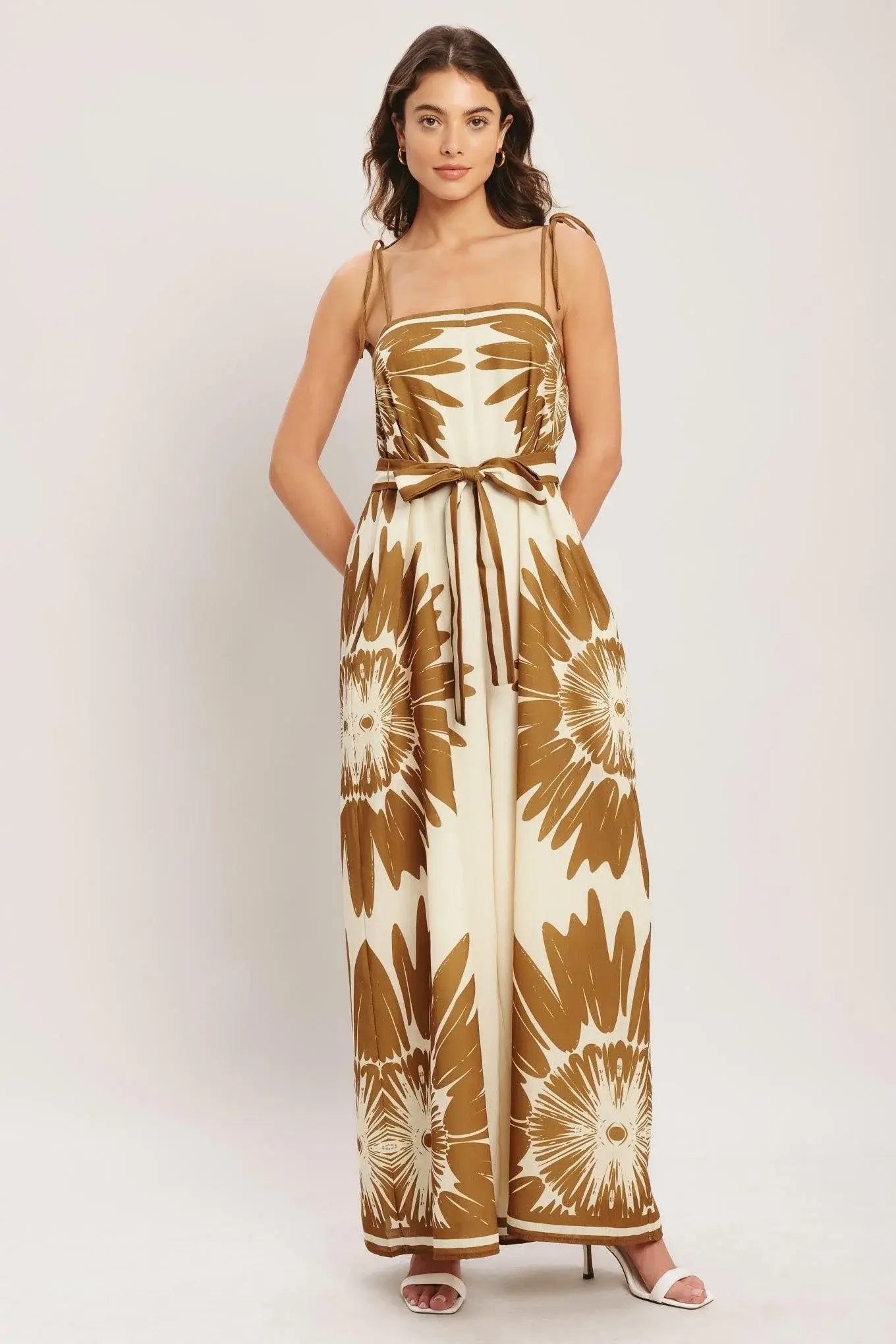 DESERT SUNBURST WOVEN JUMPSUIT - Flying Tomato - Flyclothing LLC