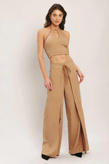 CARAMEL COAST WOVEN PANTS - Flying Tomato - Flyclothing LLC