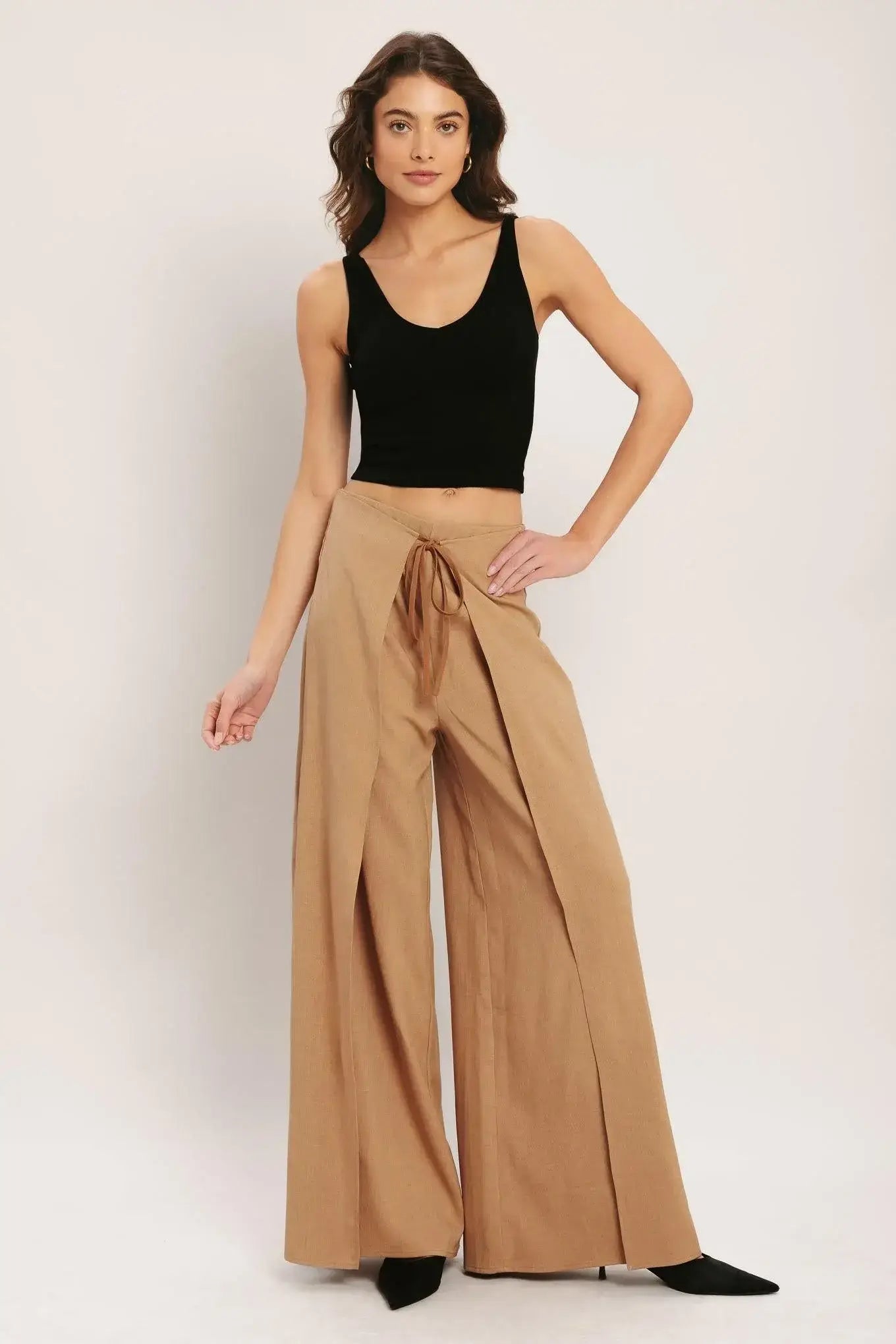 CARAMEL COAST WOVEN PANTS - Flying Tomato - Flyclothing LLC